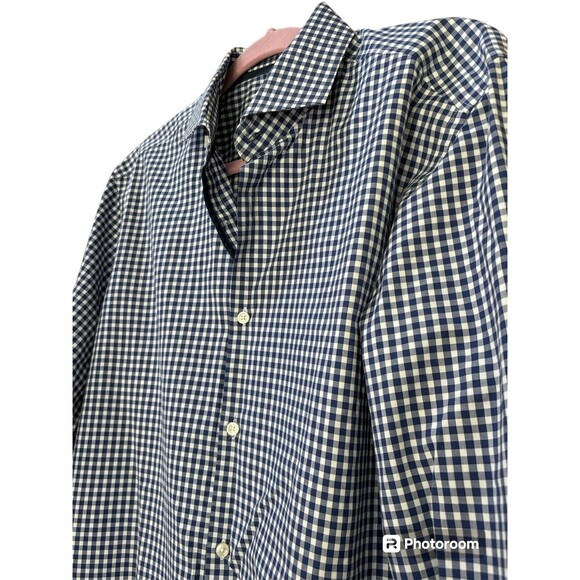 Boss Hugo Boss Slim Fit Easy Iron Blue Plaid Button Up Size‎ 42 - Picture 2 of 8